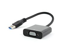 Gembird AB-U3M-VGAF-01 adaptateur graphique USB 1920 x 1080 pixels Noir
