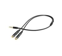 Gembird !Adaptateur audio microphon 3,5 mm mini jack/4pin/0. câble audio 0,2 m 2 x 3,5 mm 3,5 mm noir