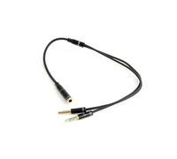 Gembird !Adaptateur audio stéréo 3,5 mm mini jack/4pin/ câble audio 0,2 m 3,5 mm 2 x 3,5 mm noir