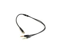Gembird !Adaptateur audio stéréo 3,5 mm mini jack/4pin/ câble audio 0,2 m 3,5 mm 2 x 3,5 mm noir