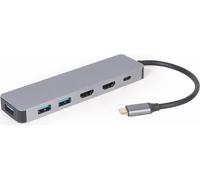 gembird Adaptateur combiné USB type-C 3 en 1 (Hub + HDMI + PD)