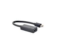 Gembird Adaptateur Mini DisplayPort Mâle vers HDMI Femelle 4K 30Hz - Résolution Max 3840x2160, Version HDMI 1.3b, DisplayPort 1.2, Longueur 0.15m - Noir