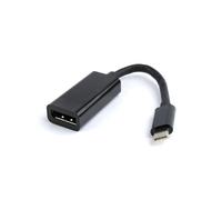 Gembird Adaptateur USB-C vers DisplayPort 4K (3840x2160) Noir - Connecteur USB Type-C mâle vers DisplayPort femelle, RoHS, CE - A-CM-DPF-01