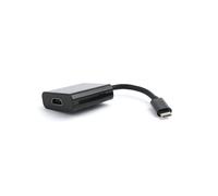 Gembird Adaptateur USB-C vers HDMI 4K, Noir - A-CM-HDMIF-01 - Résolution max. 3840x2160 pixels (30MHz) - Connecteur USB Type-C mâle vers HDMI femelle