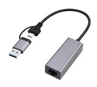 Gembird Adaptateur USB 3.1 / USB‑C vers RJ45 LAN Gigabit 15 cm