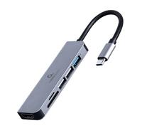 gembird Adaptateur USB type-C 6-en-1 multi-ports