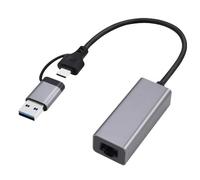 GEMBIRD Adapter USB Type 3.1 + USB-c -> LAN RJ45 Gigabit 15 cm Brand