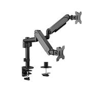 Gembird MA-DA2P-01 Réglable Desk 2-Display Mounting Arm 17"-32" jusqu'à 9 kg