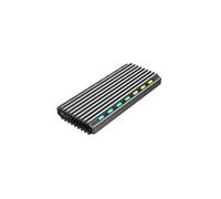 Gembird Boitier externe USB 3.2 RGB - S-ATA M.2 Type 2280 (gris)