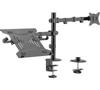 Gembird Bras/Poignée De Bureau Réglable Avec Bras Pour Moniteur Et Support Pour Ordinateur Portable 17-32, 100X100Mm, Jusqu'à 9Kg