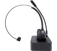 Gembird BTHS-M-01 Micro-casque supra-auriculaire Bluetooth Mono noir Noise Cancelling Mise en sourdine du microphone téléphone