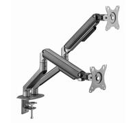gembird bureau, bras réglable pour double écran, Grey