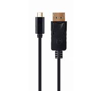 Cablexpert - Câble adaptateur - 24 pin USB-C (M) pour DisplayPort (F) - USB 3.1 - 15 cm - prise en charge UHD 4K60Hz - noir