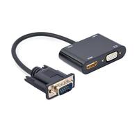 Gembird Câble Adaptateur VGA vers HDMI VGA 0 15 M Noir