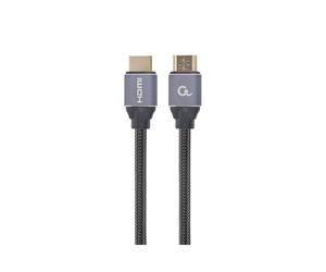 Gembird Câble HDMI 2.0 7.5m, Connecteurs Plaqué Or, Support 4K UHD 60Hz, Ethernet, Type A Mâle vers Mâle, Gris