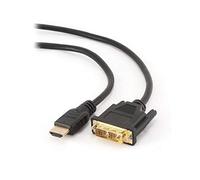 GEMBIRD Câble HDMI vers DVI CC-HDMI-DVI-0.5M (0,5 m) Noir