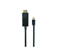 Gembird Câble Mini DisplayPort vers HDMI 1.8m, Connecteurs Mâle-Mâle, Résolution 3840x2160 pixels, Facteur de Forme Droit, Référence CC-MDP-HDMI-6