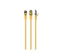 Gembird Câble Réseau Cat6 S/FTP (S-STP) 20m RJ-45 Mâle/Mâle, Contacts Or, LSZH, AWG27, 500MHz, Diamètre 6.2mm, Jaune, RoHS