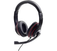 Gembird CaratteristicheCuffia stereo con braccio microfono mobilePratica unitÃƒÂ di con Micro-casque supra-auriculaire filaire Stereo noir, rouge volume