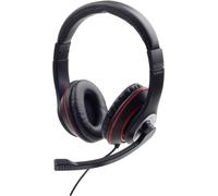 Gembird CaratteristicheCuffia stereo con braccio microfono mobilePratica unitÃƒÂ di con Micro-casque supra-auriculaire filaire noir, rouge volume réglable,