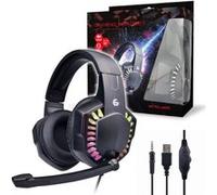 Gembird GHS-06 Micro-casque supra-auriculaire filaire Stereo noir volume réglable Gaming