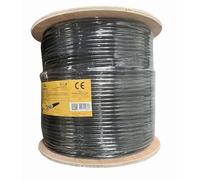 Gembird CAT6 UTP LAN outdoor cable solid 305m black, 305 m, Cat6, U/UTP (UTP), Schwarz