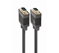 Gembird Câble VGA Cablexpert Premium CC-PPVGA-10M-B 10 m moulé vis moletées noir