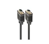 Gembird CC-PPVGA-30M-B : Câble VGA/VGA (D-Sub Mâle/Mâle) 30m Noir, Blindage magnétique, Conforme RoHS, Certifié UL & ISO 9002