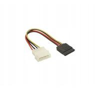 Gembird CC-SATA-PS Interne 0.15m SATA Molex (4-pin) câble électrique - cables électriques (Mâle/Mâle, 0,15 m, SATA 15-pin, Molex (4-pin))
