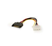 Gembird CC-SATA-PS-M : Câble d'alimentation interne 0.15m, Connecteurs SATA 15 broches (Femelle) vers Molex 4-pin (Femelle), Facteur de forme droit
