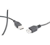 Gembird CC-USB2-AMAF-75CM/300-BK câble USB 0,75 m USB A Noir - Câbles USB (0,75 m, USB A, USB A, 2.0, Noir)