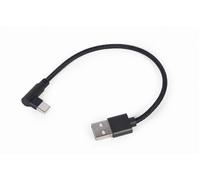 Gembird Cc-Usb2-Amcml-0.2m Câble De Chargement Et De Données Usb Type-C Coudé 0.2 M Noir