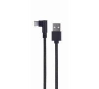 Gembird Cc-Usb2-Amcml-0.2m Câble De Chargement Et De Données Usb Type-C Coudé 0.2 M Noir
