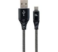 Gembird CC-USB2B-AMCM-1M-BW Câble USB 2.0 USB A USB C noir
