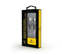 Gembird CC-USB2B-AMCM-1M-BW2 câble USB 1,8 m USB 2.0 USB A USB C Argent, Blanc