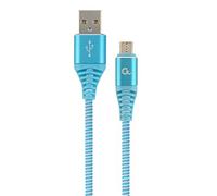 Gembird CC-USB2B-AMMBM-1M-VW câble USB USB 2.0 Micro-USB B USB A Turquoise