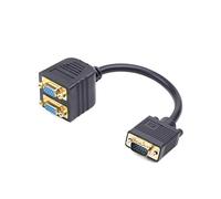 Gembird Câble VGA CC-VGAX2 20 cm – 2x VGA (D-Sub) M/F Noir