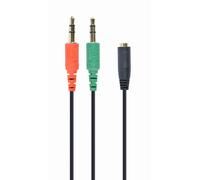 Gembird CCA-418 câble audio 0,2 m 3,5mm 2 x 3.5mm Noir, Vert, Rouge