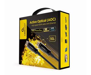 Gembird CCBP-HDMI-AOC-50M-02 câble HDMI HDMI Type A (Standard) Noir