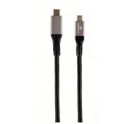 Câble USB-C 1,5m M/M 100W (Noir)