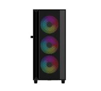 Gembird CCC-FC-4000, Tour, PC, Noir, ATX, ITX, micro ATX, Acier non allié, Verre, Gaming