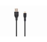 Gembird CCP-MUSB2-AMBM-10 câble USB USB 2.0 3 m Micro-USB B USB A Noir
