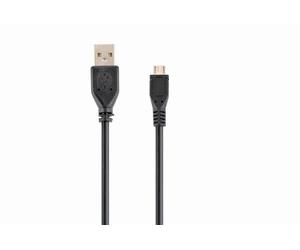 Gembird CCP-MUSB2-AMBM-1M câble USB USB 2.0 Micro-USB B USB A Noir
