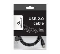 Gembird CCP-USB2-AMAM-6 - Câble USB (1,8 m, USB A, USB A, 2.0, Mâle/Mâle, Noir)