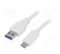 Cablexpert CCP-USB3-AMCM-W-10 câble USB USB 3.2 Gen 1 (3.1 Gen 1) 3 m USB A USB C Blanc