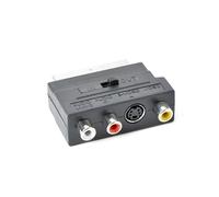 Gembird CCV-4415 Adaptateur Vidéo SCART 21-pin Mâle vers 3x RCA Femelle + S-Video Femelle, dimensions colis 50x55x25mm, poids 36g