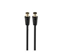 Gembird CCV-515 Câble Coaxial 1.8m Connecteurs Mâle/Femelle Noir - Unité - Conditionnement 55x155x25mm