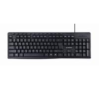 Gembird | Clavier multimédia | KB-UM-107 | Multimédia | Filaire | US | Noir | g