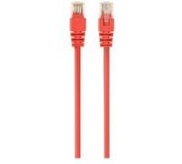 - Cordon de raccordement - RJ-45 (M) pour RJ-45 (M) - 1 m - CAT 5e - moulé - rouge