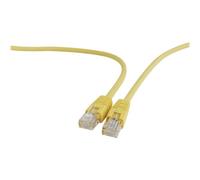 Gembird - Cordon de raccordement - RJ-45 (M) pour RJ-45 (M) - 25 cm - UTP - CAT 5e - moulé - jaune